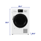 Element 24-inch 4.4 cu. ft. Heat Pump Dryer – White, ENERGY STAR (EFD4424EBW)