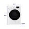 Element 8.0 cu. ft. Front Load Gas Dryer - White, ENERGY STAR (EFD8027GBW)