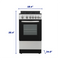 1.9 Cu. Ft. 20” Gas Range
