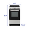 Element 1.9 Cu. Ft. 20” Gas Range - Stainless Steel (EGR204MCCS)