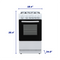 Element 1.9 Cu. Ft. 20” Gas Range - White (EGR204MCCW)