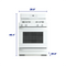 Element 5.2 Cu. Ft. 30” Gas Range - White (EGR34MCCW)