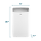 Element 12,000 BTU Dual-Hose Portable Air Conditioner - White (EHPC12D)