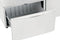 Luxury-Glide® Pedestal with Spacious Storage Drawer - Matte White Finish
