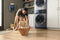 600 Series Laundry Tower Single Unit Washer & Gas Dryer