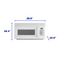 Element 1.6 cu. ft. Over-the-Range Microwave – White (EM1601RQCW)