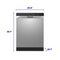 Element 24” Front Control Dishwasher - Stainless Steel (ENB5322HECS)