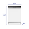 Element 24” Front Control Dishwasher - White (ENB5322HECW)