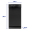 Element 18" Front Control Built-In Dishwasher - Black (ENB6631PEBB)