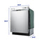 Element 24” Front Control Built-In Dishwasher - Stainless Steel (ENB6632PEBS)