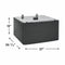 Luxury-Glide® Pedestal with Spacious Storage Drawer