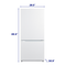 Element 18.7 cu. ft. Bottom Freezer Refrigerator - White
