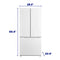 Element 18.4 cu. ft. French Door Refrigerator - White