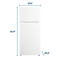 Element 16.0 cu. ft. Top Freezer Refrigerator - White, ENERGY STAR