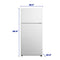 Element 18.0 cu. ft. Top Freezer Refrigerator - White