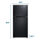 Element 18.1 cu. ft. Top Freezer Refrigerator - Black, ENERGY STAR