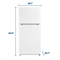 Element 18.1 cu. ft. Top Freezer Refrigerator - White, ENERGY STAR