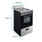 20" Electric Range Oven with Framed Glass Door