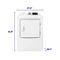 Element 7.0 Cu. Ft. Gas Dryer - White (ETD7027GCW)