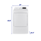 Element 7.5 cu. ft. Gas Dryer - White, ENERGY STAR (ETD7527GBW)