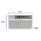 Through-the-wall 12,000 Btu, 115v Air Conditioner