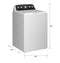 Ge® 4.5 Cu. Ft. Capacity Washer With Spanish Panel And Wash Modes Soak And Power