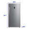 Element 17.0 cu. ft. Upright Convertible Freezer / Refrigerator - Stainless Steel, ENERGY STAR (EUF17CECS)