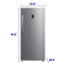 Element 21.0 cu. ft. Upright Convertible Freezer / Refrigerator - Stainless Steel, ENERGY STAR (EUF21CECS)