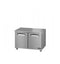 Refrigerator, Two Section Undercounter, Stainless Doors