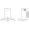 Elite EW46 Series 36-Inch Convertible Curved Glass Chimney Range Hood, 460 Max Blower CFM