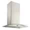 Elite EW46 Series 36-Inch Convertible Curved Glass Chimney Range Hood, 460 Max Blower CFM