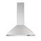 Elite EW48 Series 36-Inch Pyramidal Chimney Range Hood, 460 Max Blower CFM