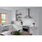Elite 36-Inch Pyramidal Chimney Range Hood, 640 Max Blower CFM