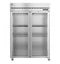 Freezer, Two Section Upright, Full Glass Doors with Lock