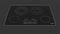 30" RADIANT COOKTOP WITH BRUSHED ALUMINUM TRIM