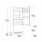 36" OVERLAY BUILT-IN FRIDGE - LEFT HINGE