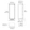 24" BUILT-IN FRIDGE COLUMN