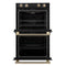 Vomero 30-Inch Double Wall Oven, , 10 cu.ft Total Capacity, 7100W Convection, Mechanical Controls, Manuel Steam Clean