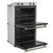 Vomero 30-Inch Double Wall Oven, , 10 cu.ft Total Capacity, 7100W Convection, Mechanical Controls, Manuel Steam Clean