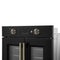 Asti 30-Inch French Door Electric Wall Oven in & Antique Brass, 3.68 cu. ft. True Convection, 3,600W, Air Fry, Sous Vide, Self-Clean