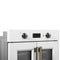 Asti 30-Inch French Door Electric Wall Oven in & Antique Brass, 3.68 cu. ft. True Convection, 3,600W, Air Fry, Sous Vide, Self-Clean