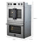 Asti 30-Inch Double Electric Wall Oven with Upper French Doors in , 7.36 cu. ft. Dual True Convection, 7,200W, Air Fry, Sous Vide, Self-Clean