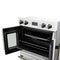 Asti 30-Inch Double Electric Wall Oven with Upper French Doors in & Antique Brass, 7.36 cu. ft. Dual True Convection, 7,200W, Air Fry, Sous Vide, Self-Clean