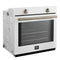Vomero 30-Inch Wall Oven, , 5 cu.ft Capacity, 3550 Watts Convection, Mechanical Controls, Manuel Steam Clean