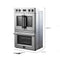 Gallico 30-Inch Electric French Door Double Oven, , Convection Cooking, Touch Control Panel, Self-Cleaning Function