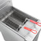Commerciale Propane Gas Deep Fryer, 3 Burners 90,000 BTU, 40 lbs Oil Capacity