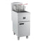 Commerciale Natural Gas Deep Fryer, 3 Burners 90,000 BTU, 40 lbs, Millivolt Control