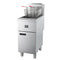 Commerciale Natural Gas Deep Fryer, 3 Burners 90,000 BTU, 40 lbs, Millivolt Control