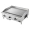 Commerciale 36 Inch Gas Griddle, 3 Burners