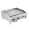 Commerciale 36 Inch Gas Griddle, 3 Burners